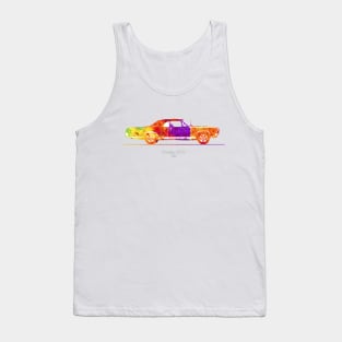 Pontiac GTO convertible 1967 - Colorful Watercolor Tank Top